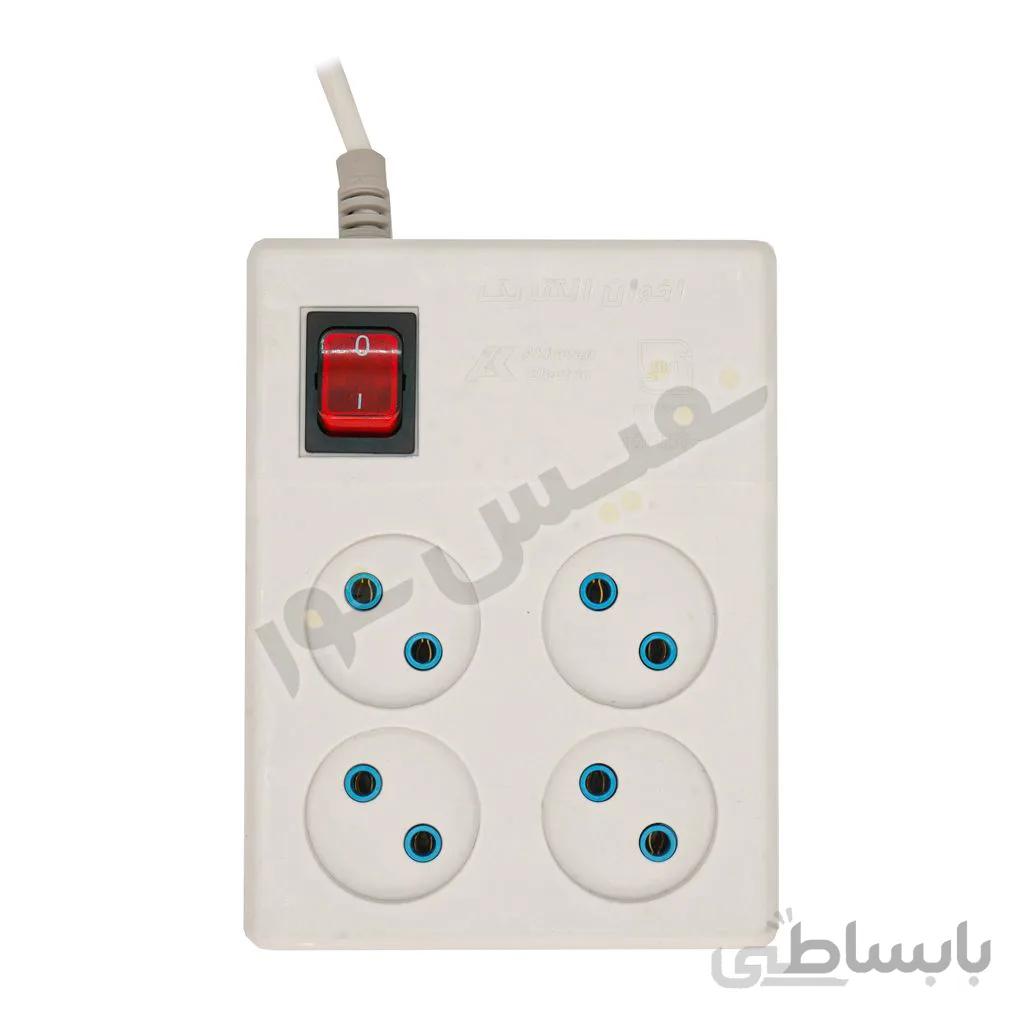 چندراهی چهارخانه مربع بدون‌ارت اخوان الکتریک مدل گلاریس