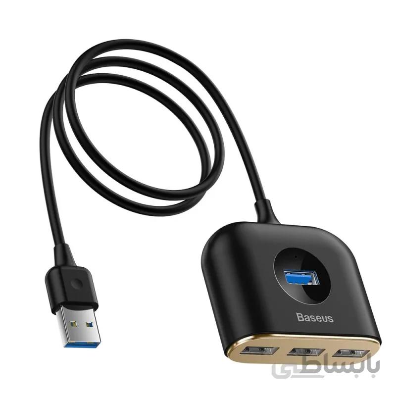 هاب یو اس بی بیسوس Baseus Square round 4 in 1 USB HUB Adapter