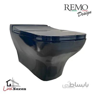 توالت فرنگی وال هنگ مدل ویوا مشکی رمو دیزاین ( Remo Design )