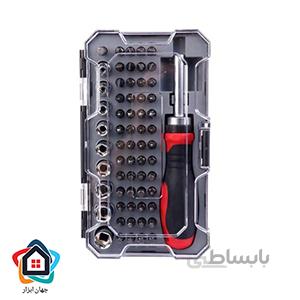 مجموعه 63 عددی سری پیچ گوشتی و بکس رونیکس مدل RH-2716