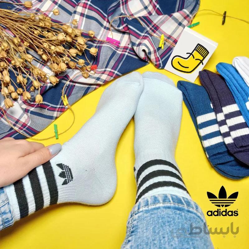 جوراب ساق دار اسپرت طرح آدیداس