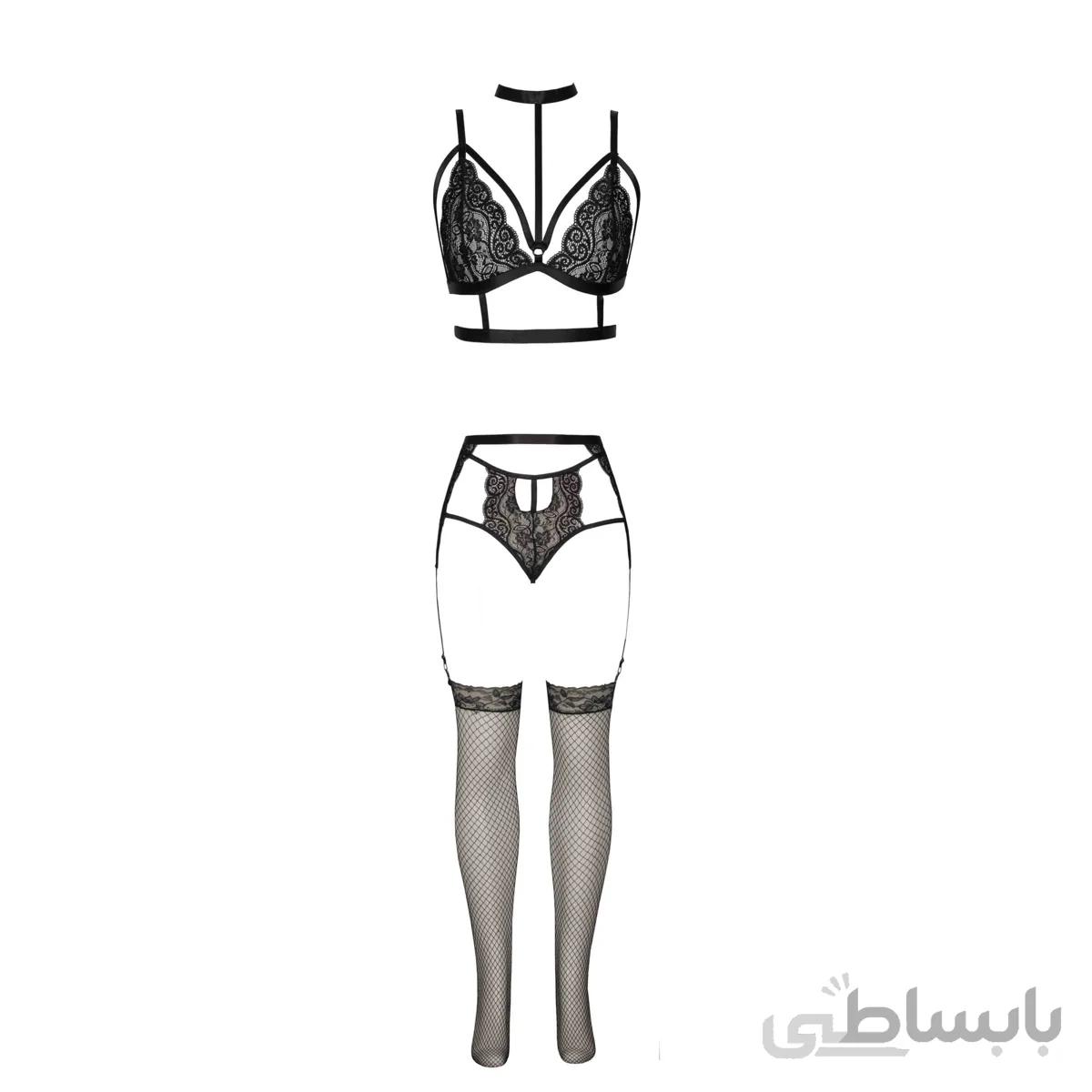 لباس خواب گیپور 4 تکه فانتزی زنانه فیتن 454