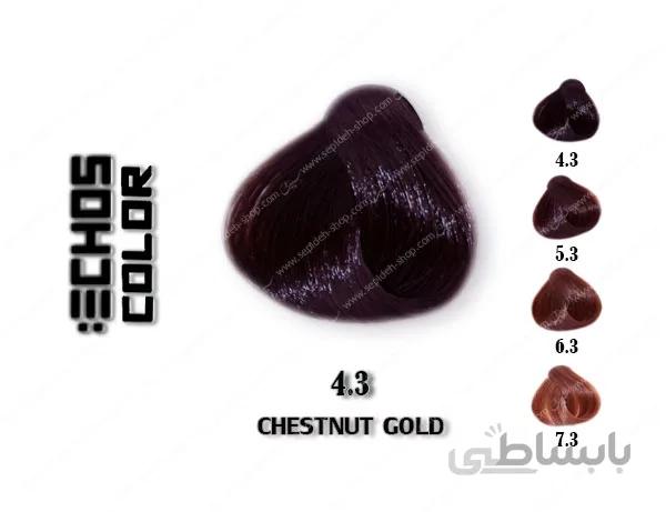 رنگ مو اچ اس لاین شاه بلوطی طلایی 4.3