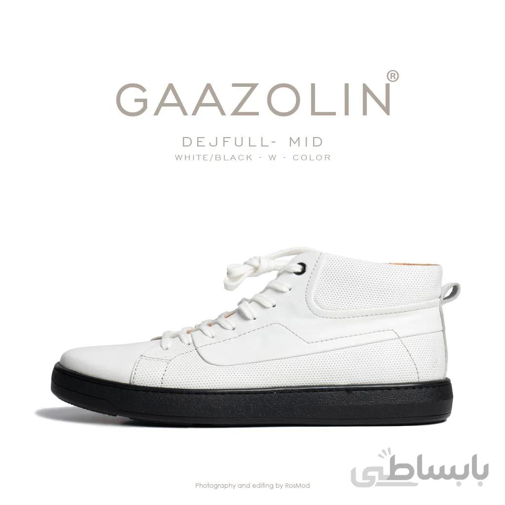 کتانی نیمساق دژفول گازولین سفید – GAAZOLIN Dejfull-Mid White/Black W