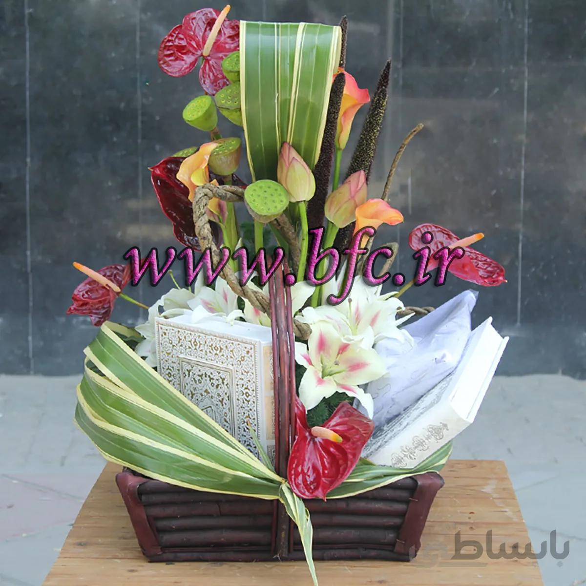 سبد گل و پارچه کد 1079638
