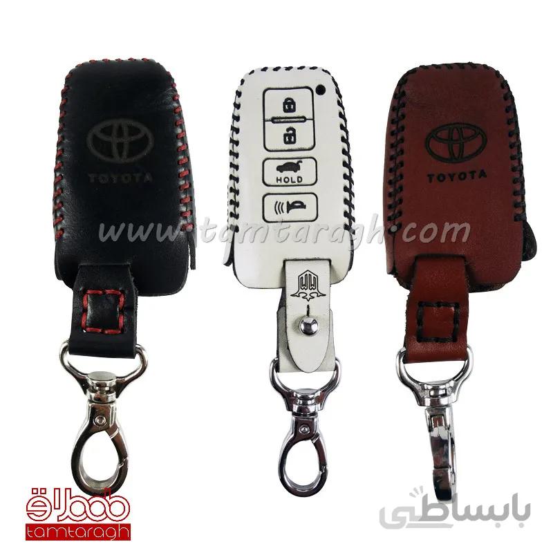 کاور چرم ریموت تویوتا لندکروز (چهار کلید)
