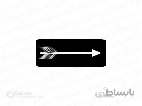 شابلون حنا طرح تیر کمان 10610