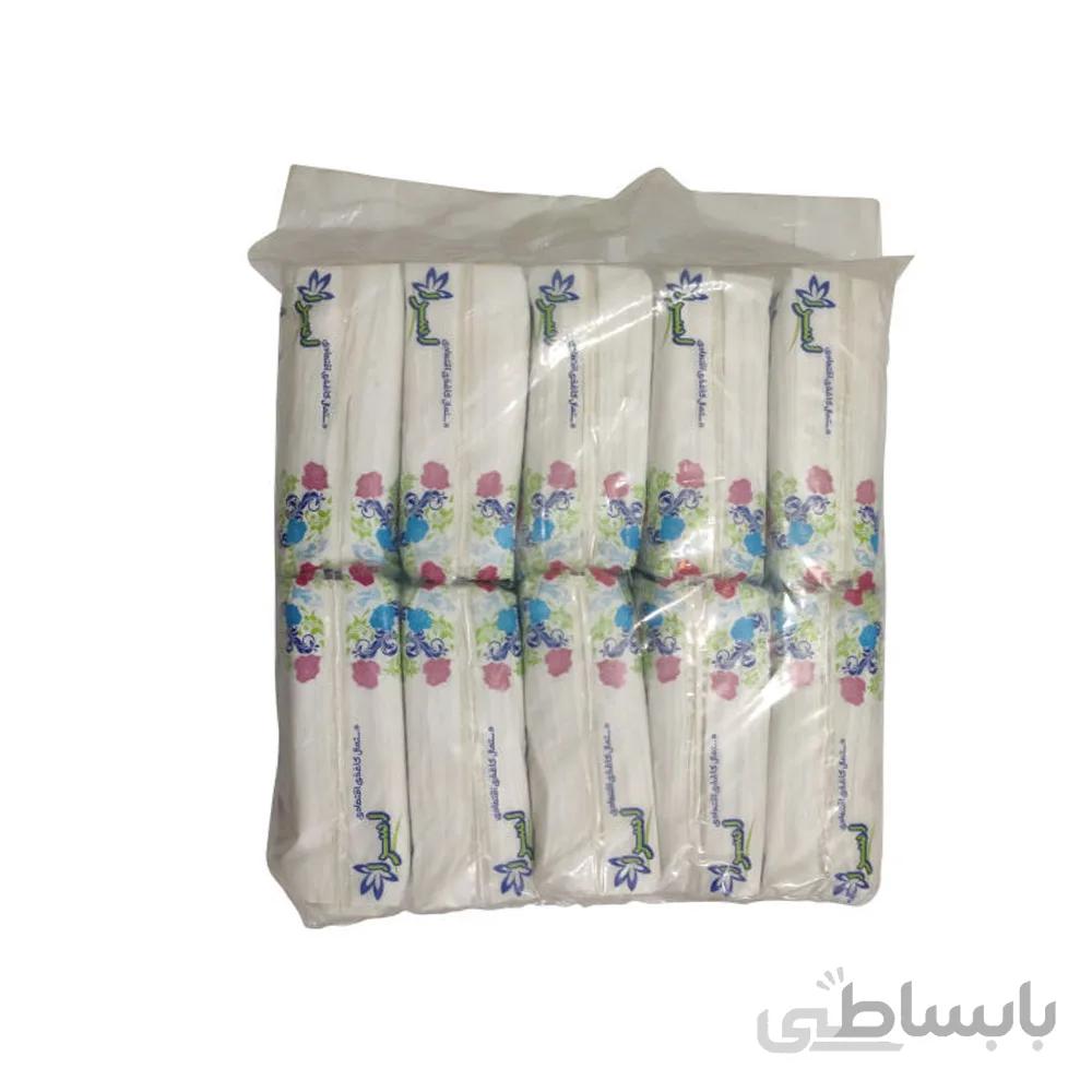 دستمال کاغذی 100 برگ اسراء مدل A80 بسته 10 عددی