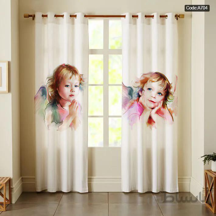 پرده پانچی چاپی کد A704