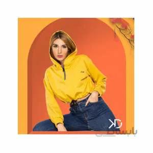 هودی زنانه نیم تنه KD