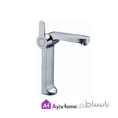 شیر روشویی پایه بلند موست مدل آنتیک کروم