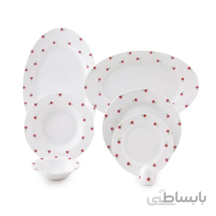 سرویس چینی زرین 6 نفره غذاخوری پینک رز مینیاتوری (28 پارچه) ا Zarin Iran ItaliaF Pink-Rose-Miniatori 28 Pieces Porcelain Dinnerware Set