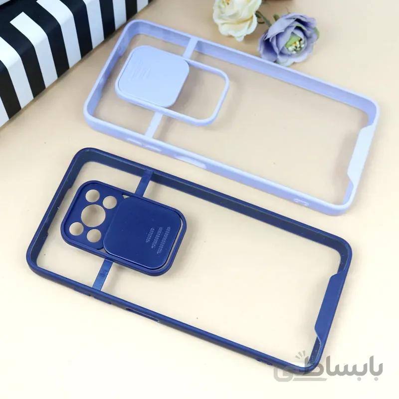 قاب PC شفاف محافظ لنزدار کشویی Xiaomi Poco X3