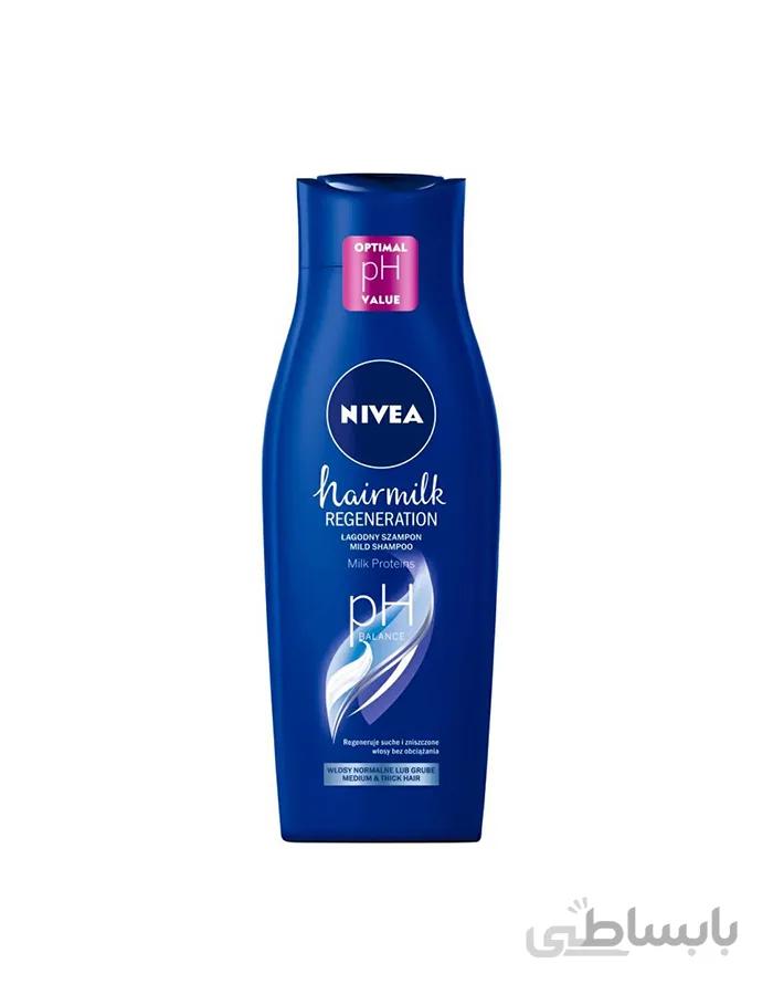 شامپو زنانه برای موی آسیب دیده حاوی پروتئین شیر نیوآ - NIVEA با حجم 400میلی