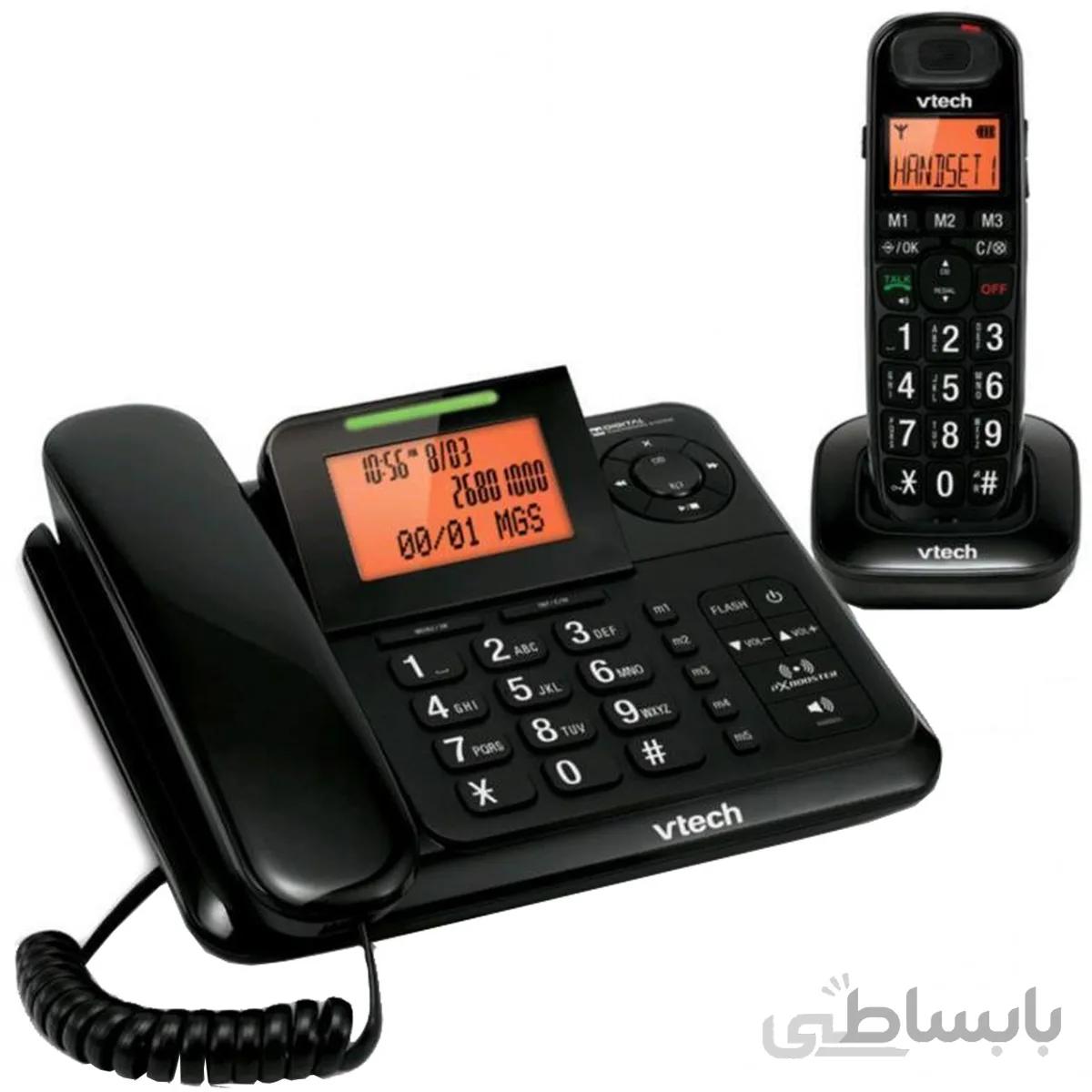 گوشی تلفن بی سیم وی تک مدل CS6147 ا Vtech CS6147 Corded & Cordless Phone