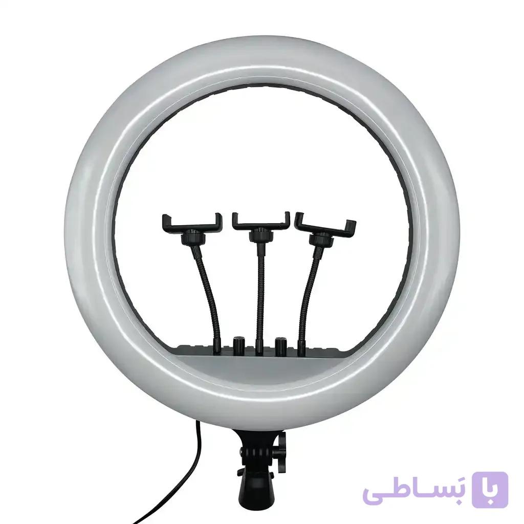 رینگ لایت قطر 54 سانتی‌متر مدل RL-21 به همراه سه پایه فلزی بلند برند ایلکین
