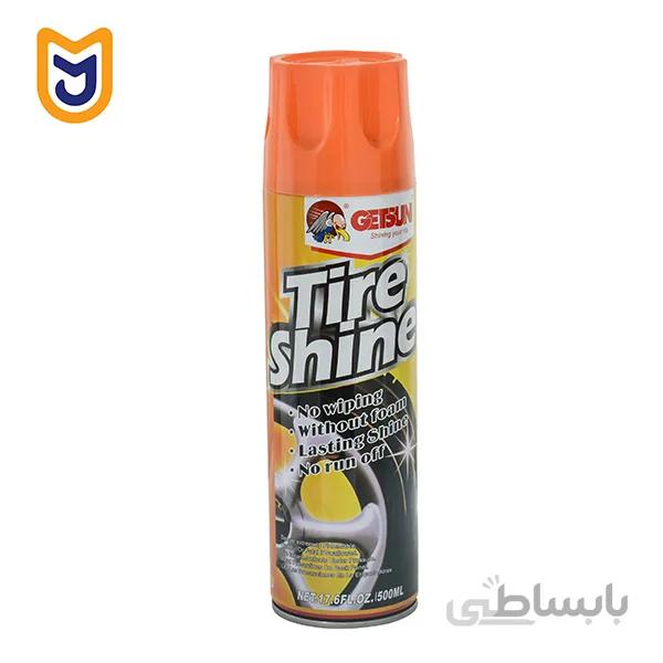اسپری براق کننده تایر خودرو گتسان GETSUN مدل Tire shine