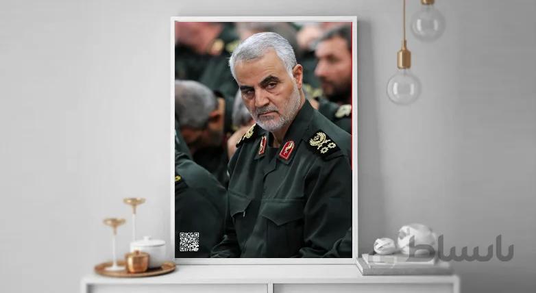 تابلو طرح سردار سلیمانی 3 (QR-CODE)