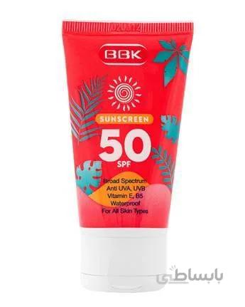 کرم ضد آفتاب با SPF 50 بی رنگ