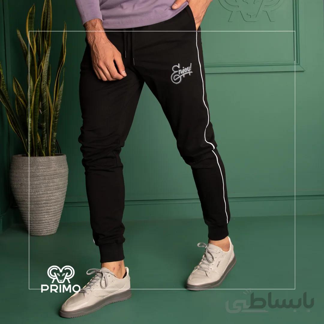 شلوار تریکو مردانه مدل اسلش ساده 601401