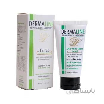 کرم ضد جوش رنگی درمالاین ا ( DERMALINE Anti-Acne Cream Tinted )