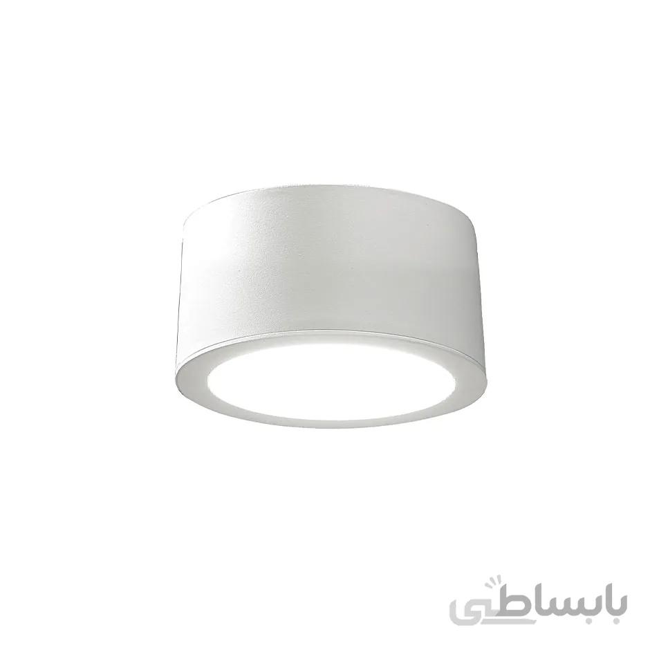 چراغ LED دانلایت روکار سفید 14 وات یخی با قطر 15 و ارتفاع 7 سانتیمتری دیانا مازی نور