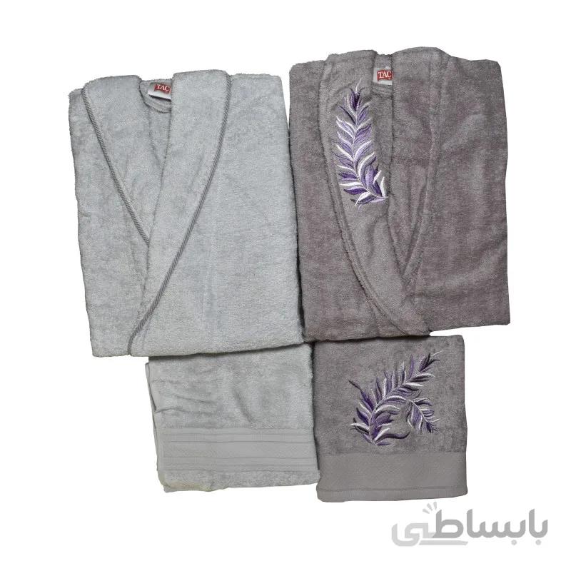 سرویس حوله پالتویی 4 تکه تاچ مدل T 68553