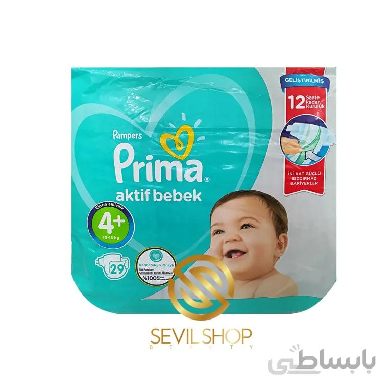 پوشک بچه پریما سایز چهار مثبت 29 عددی