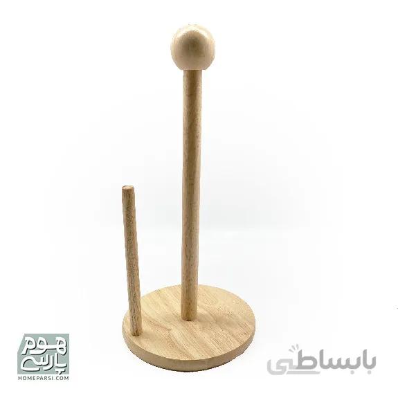 جا دستمال چوبی روشن