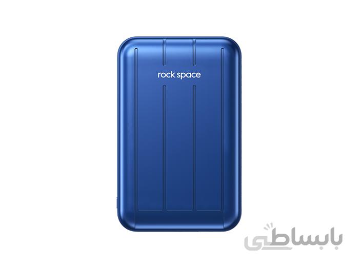 پاور بانک وایرلس مگ سیف ۱۰۰۰۰ میلی آمپر راک Rock Space P99 Magnetic Wireless 10000mAH Power Bank Fast Charge