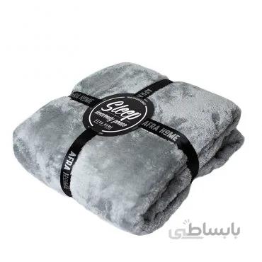 پتو چهارفصل افرا رنگ طوسی روشن - کد 1292