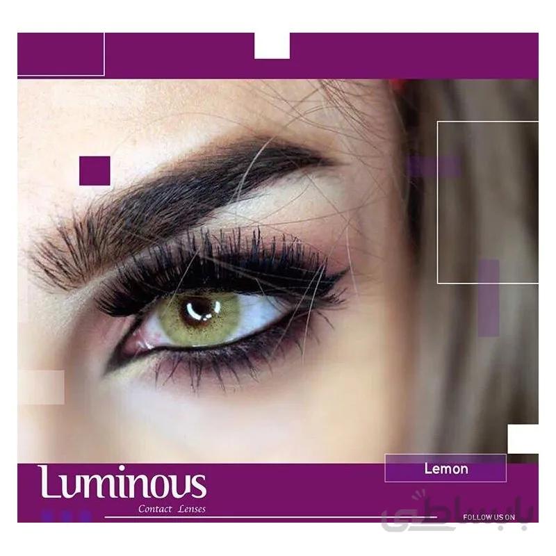 لنز رنگی سالیانه لومینوس LUMINOUS رنگ لیمویی LEMON – هفت قلم کالا