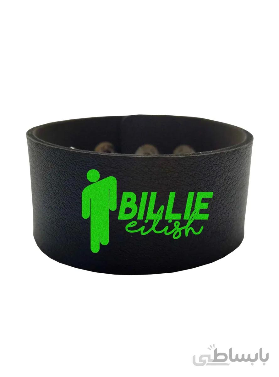 دستبند چرمی طرح bili eilish بیلی آیلیش