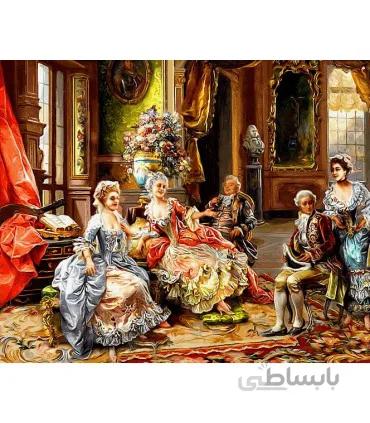 نخ و نقشه تابلو فرش طرح فرانسوی کد 206
