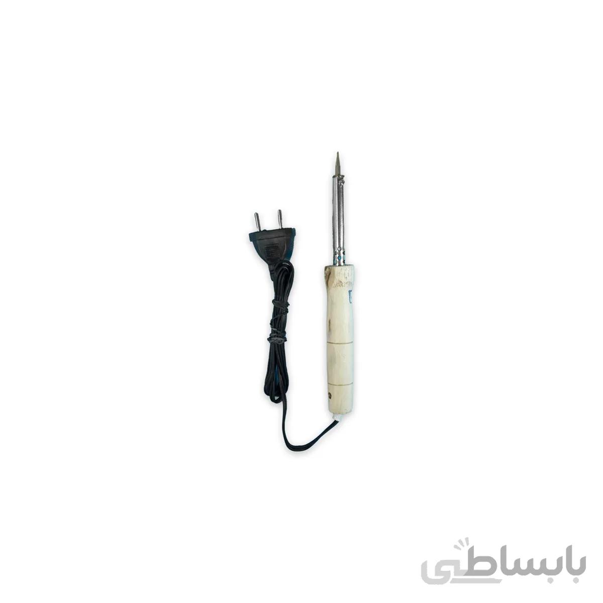 هویه 60 وات دسته چوبی کرم رنگ