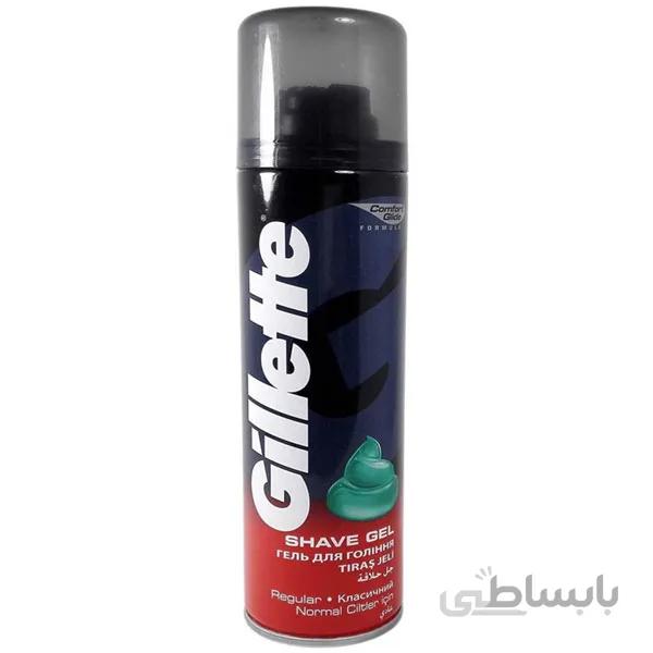 ژل اصلاح ژیلت مدل Regular Normal مناسب پوست نرمال حجم 200 میل