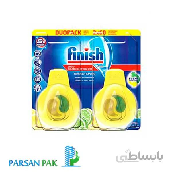 بوگیر ماشین ظرفشویی لیمویی دوتایی فینیش (Finish)