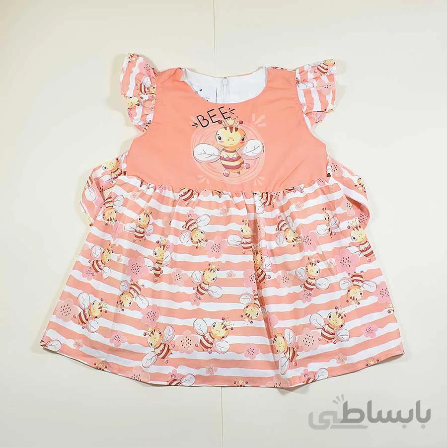 پیراهن بچه گانه دخترانه طرح BEE کد 2357
