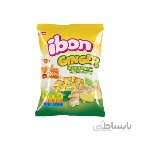 آبنبات ایبون 800 گرم زنجبیل ، عسل ، لیمو ، کارامل Ibon GINGER