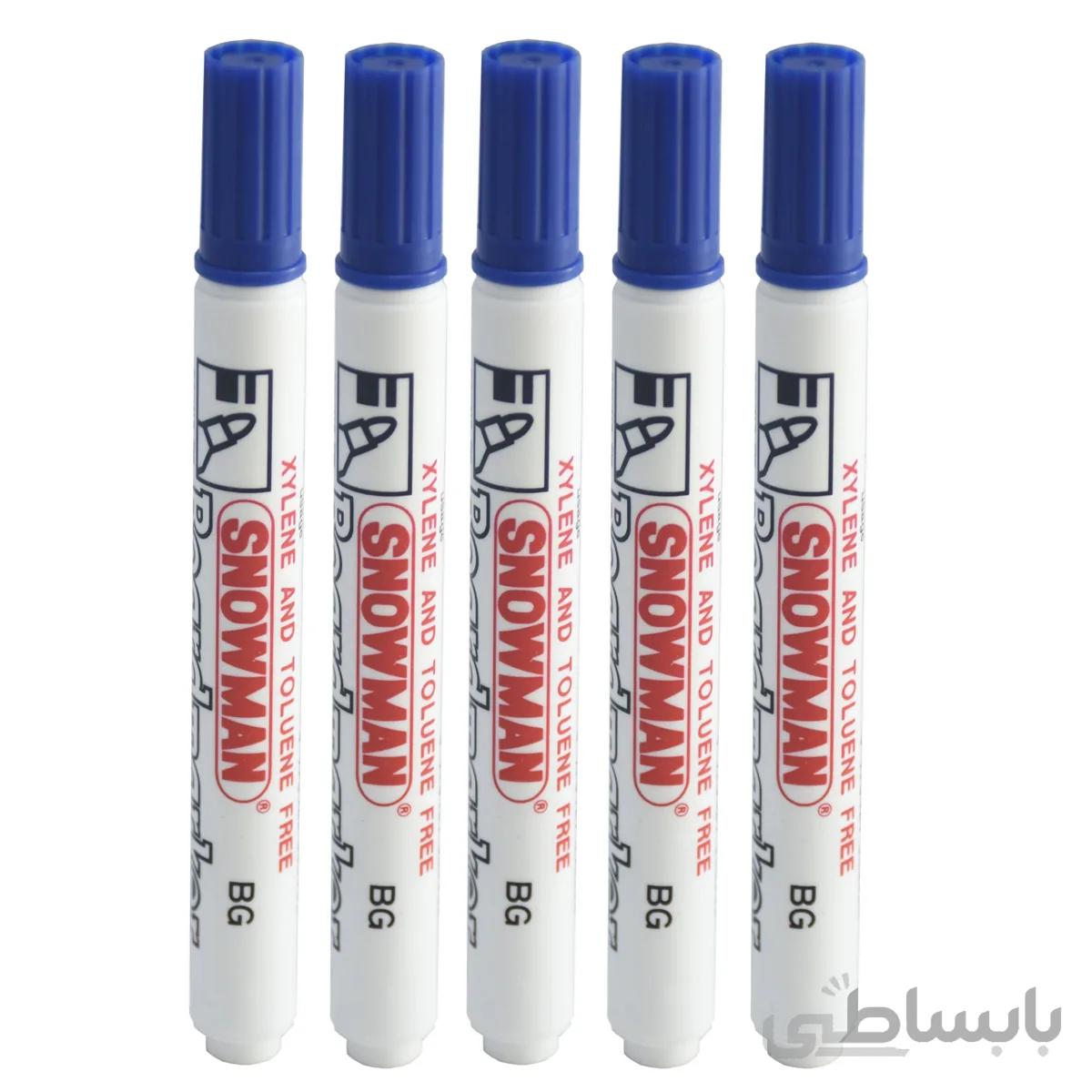 ماژیک وایت برد اسنومن مدل BG-12 بسته 5 عددی
