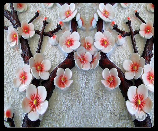 پوستر گل سه بعدی 009