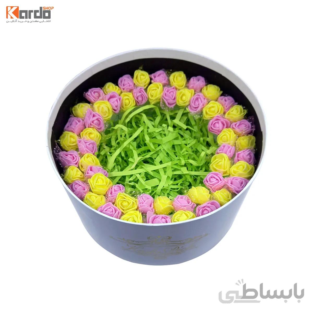 جعبه هدیه طرح دایره تزئین شده کد k1176