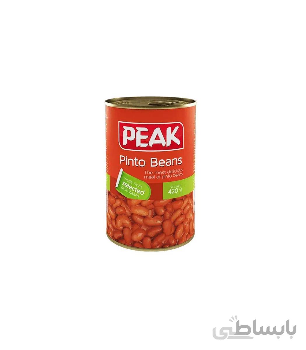 کنسرو لوبیا چیتی420 گرمی - پیک peak