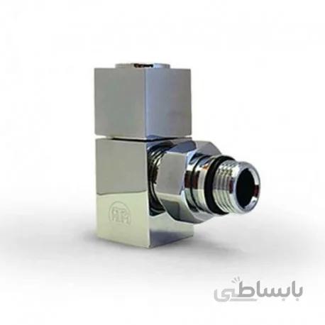 شیر و زانو دکوراتیو کروم براق فلت