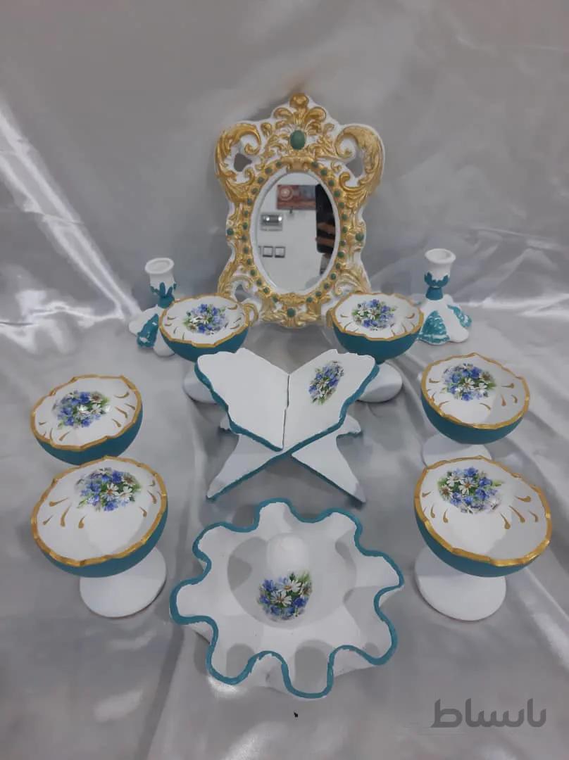 هفت سین پایه دار سفالی کد ۱۰۱۳۶۲