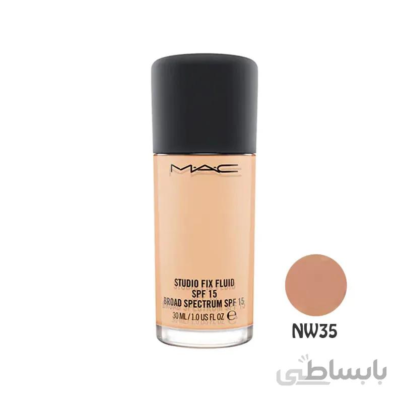 کرم پودر فلوئید استودیو فیکس مک MAC Studio Fix Fluid Cream Foundation SPF15 NW35 (773602103638)