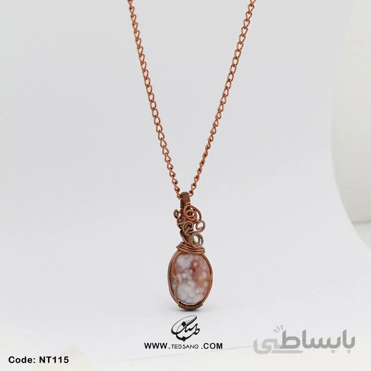 گردنبند زنانه سنگ عقیق NT-115