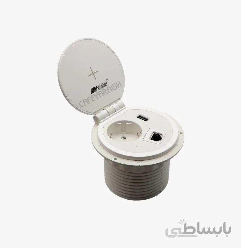 پریز توکار کابینت مدل 10032 سفید