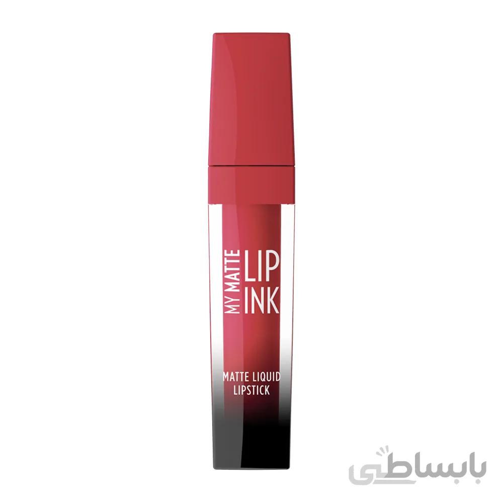 رژ لب مایع مات گلدن رز مدل My Matte Lip Ink شماره 08 ا Golden Rose My Matte Lip Ink Liquid Lipstick No. 08