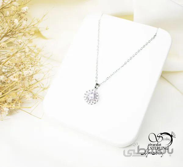 گردنبند زنانه تک نگین